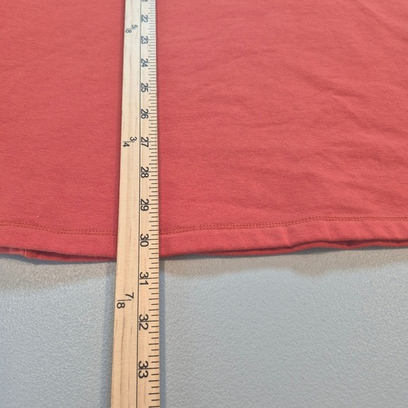 Susan Graver Orange V Neck Ruched Sleeve Sweatshirt Tunic Top Sz 2X Cozy Lounge - Picture 11 of 11